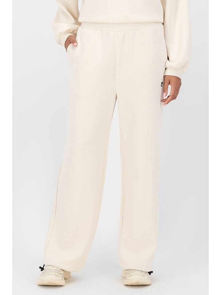 alife and kickin Spodnie dresowe "FrenjaAK" w kolorze kremowym rozmiar: S