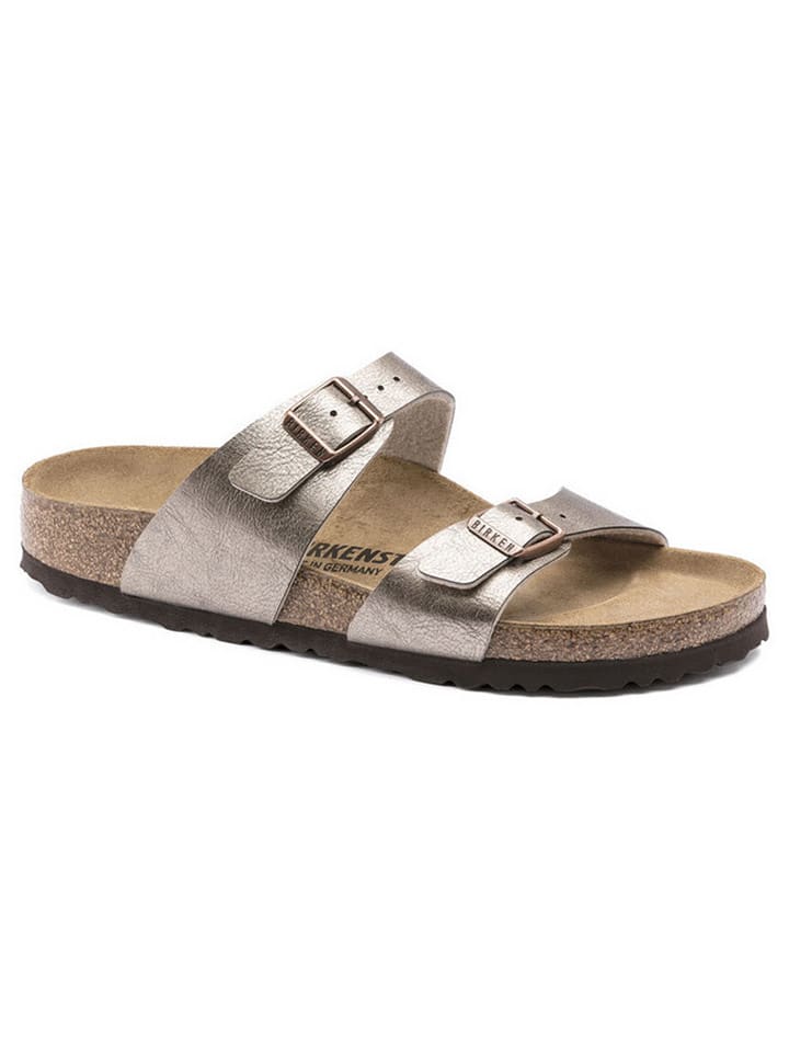 Birkenstock Klapki "Sydney" w kolorze szarobrązowym rozmiar: 41