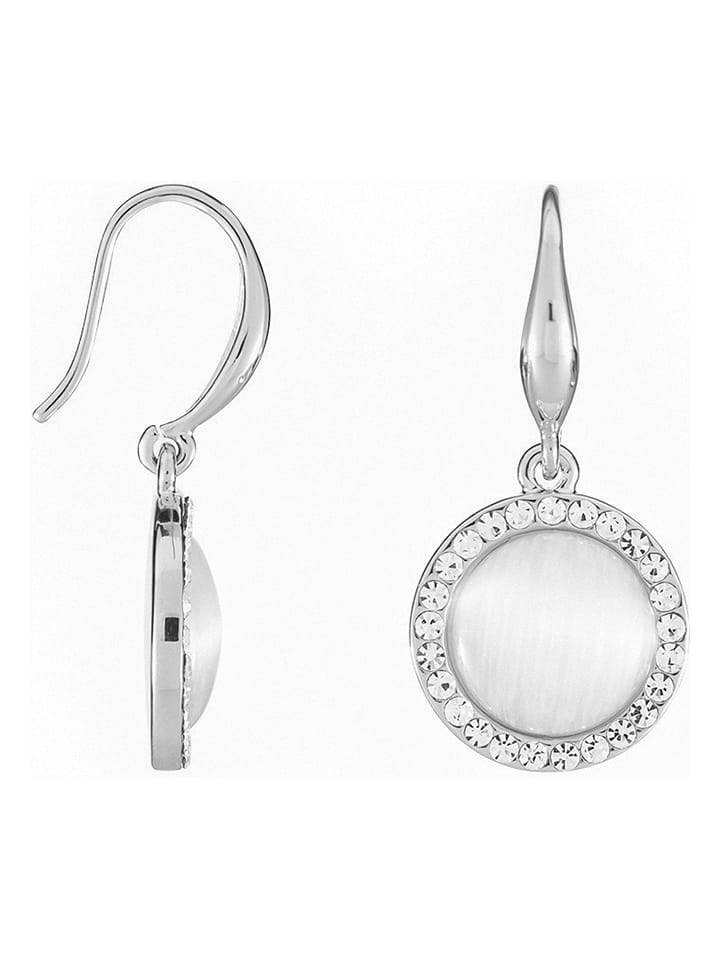 U.S. Polo Assn. Kolczyki z kryształami i tygrysim okiem rozmiar: onesize