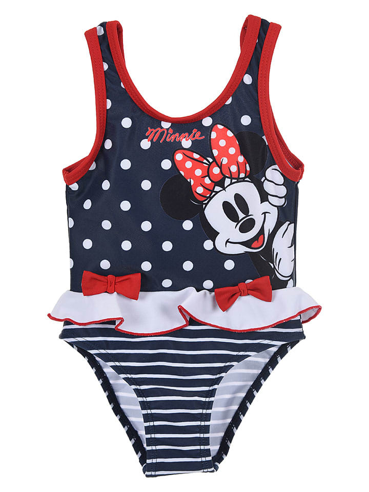 Disney Minnie Mouse Strój kąpielowy "Minnie" w kolorze granatowym rozmiar: 80