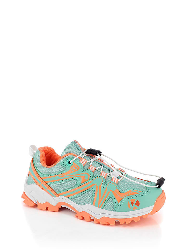 Kimberfeel Buty trekkingowe "Willow" w kolorze pomarańczowo-turkusowym rozmiar: 30