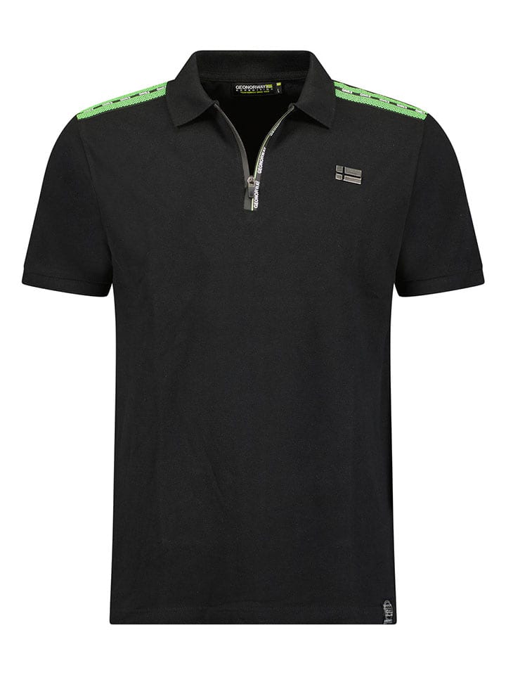 Geographical Norway Koszulka polo "Karius" w kolorze czarnym rozmiar: 152