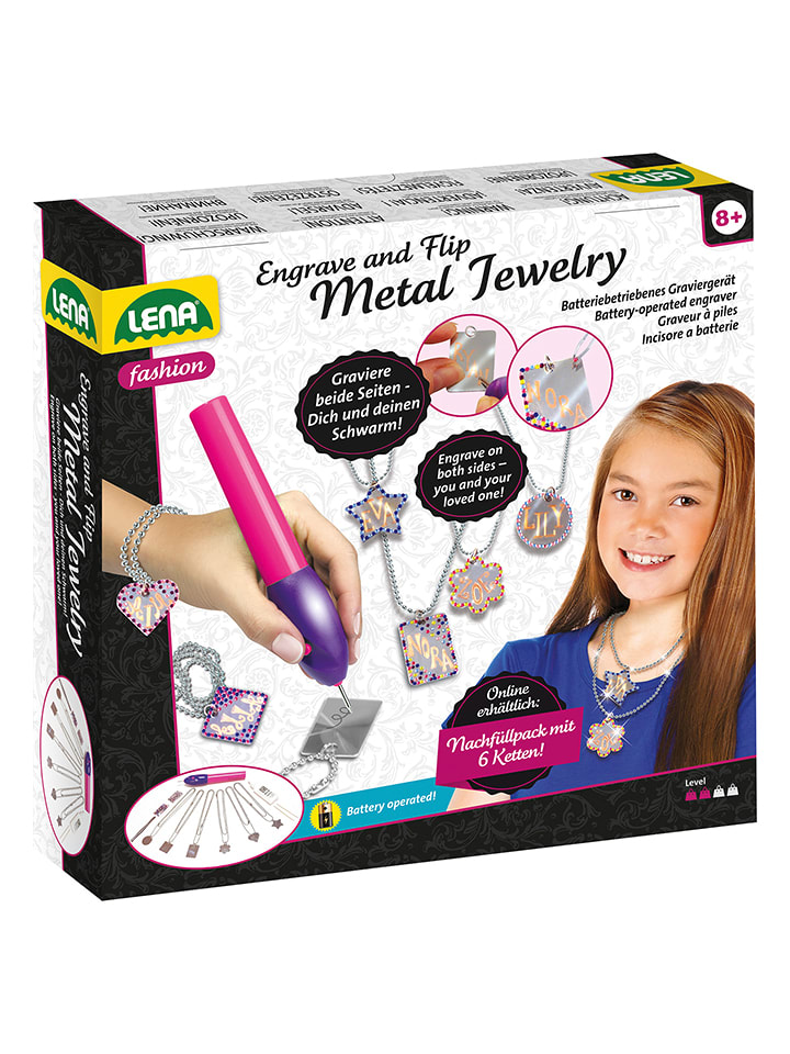 LENA Zestaw kreatywny "Metal Jewelry" - 8+ rozmiar: onesize