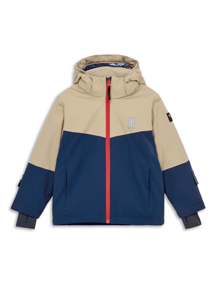 LEGO Kurtka zimowa "Jaz 809" w kolorze granatowo-beżowym rozmiar: 122