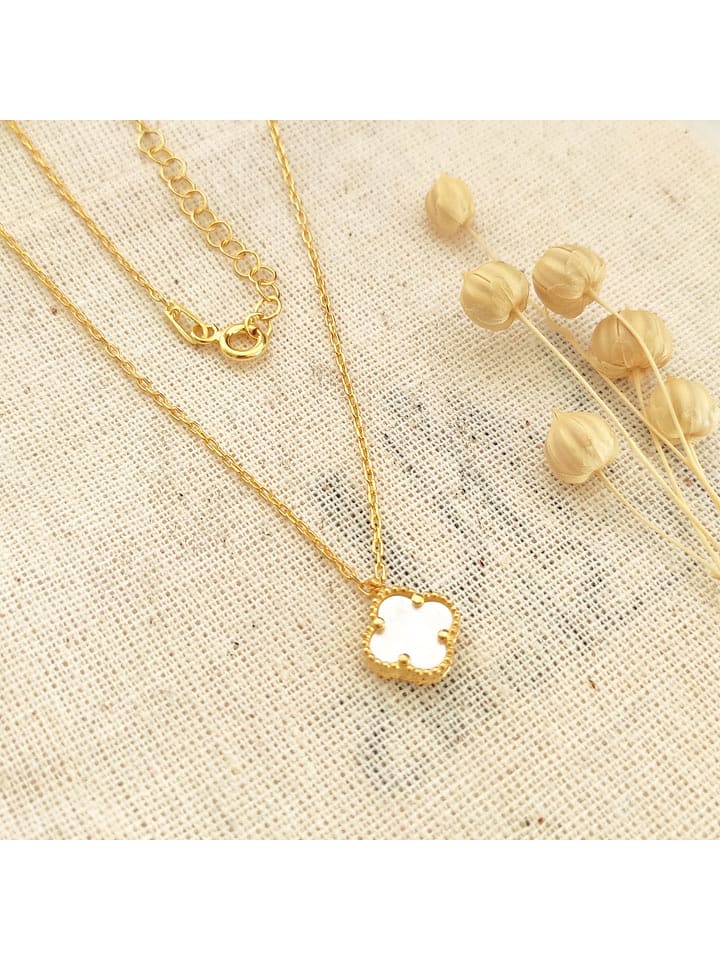 Miu Silver Pozłacany naszyjnik z zawieszką - dł. 42 cm rozmiar: onesize