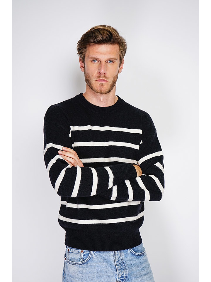 William de Faye Sweter w kolorze czarno-białym rozmiar: 48