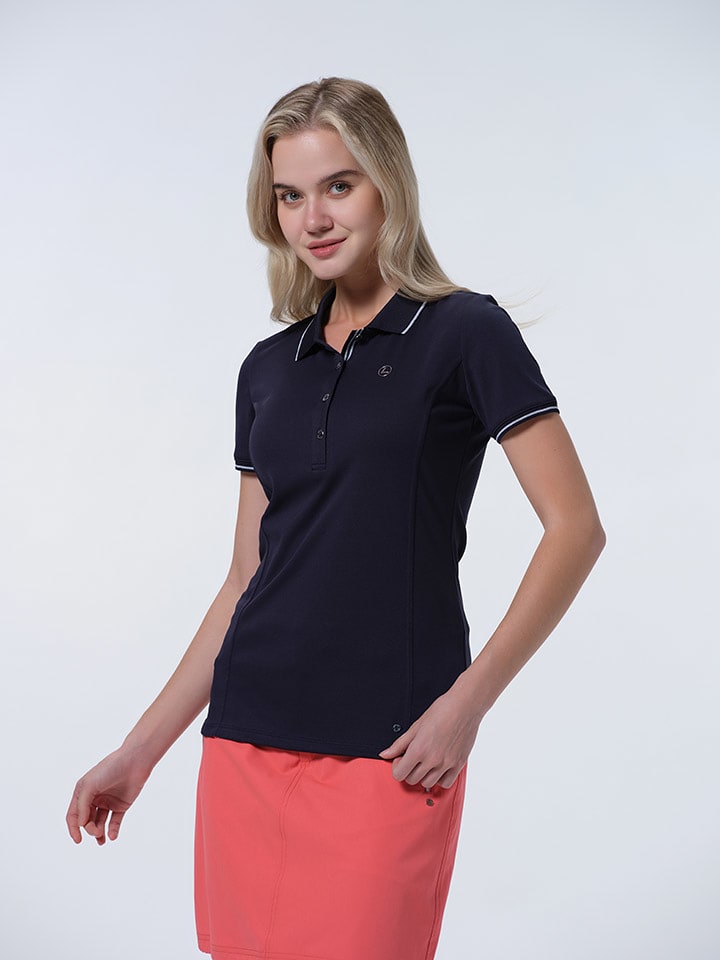 LUHTA Koszulka "Kivimaa" w kolorze granatowym rozmiar: L