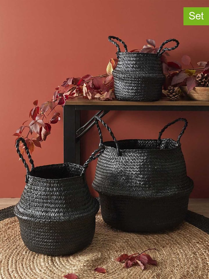 Ethnical Life Kosze (3 szt.) w kolorze czarnym rozmiar: onesize