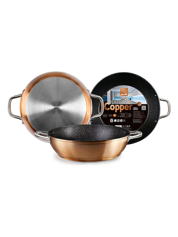 Ibili Patelnia głęboka w kolorze złotym - Ø 28 cm rozmiar: onesize