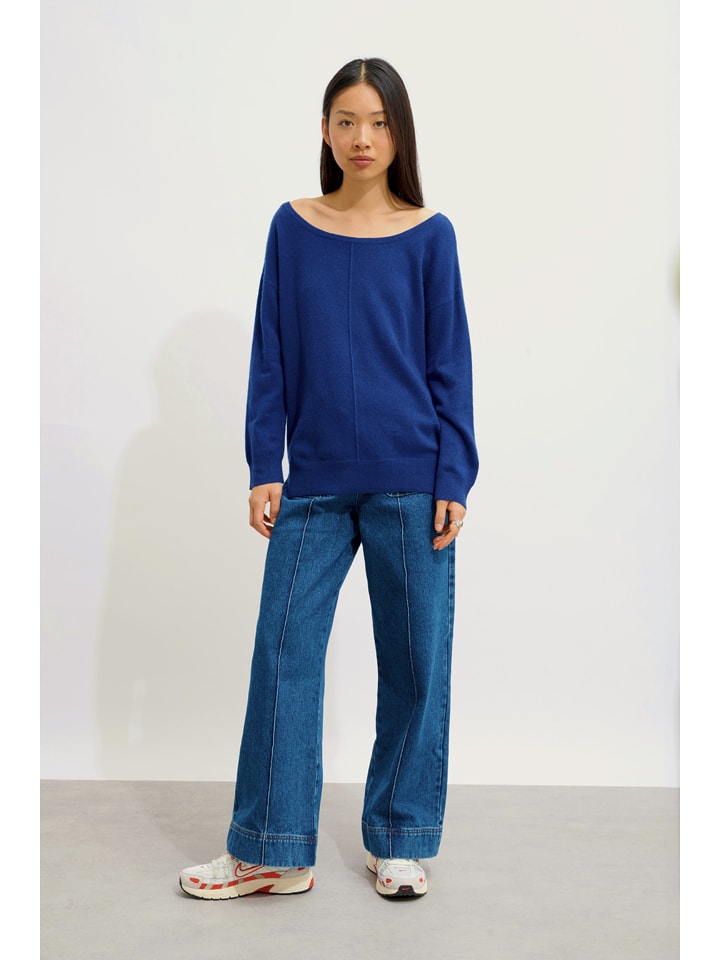 AUTHENTIC CASHMERE Kaszmirowy sweter "Faraut" w kolorze niebieskim rozmiar: XL