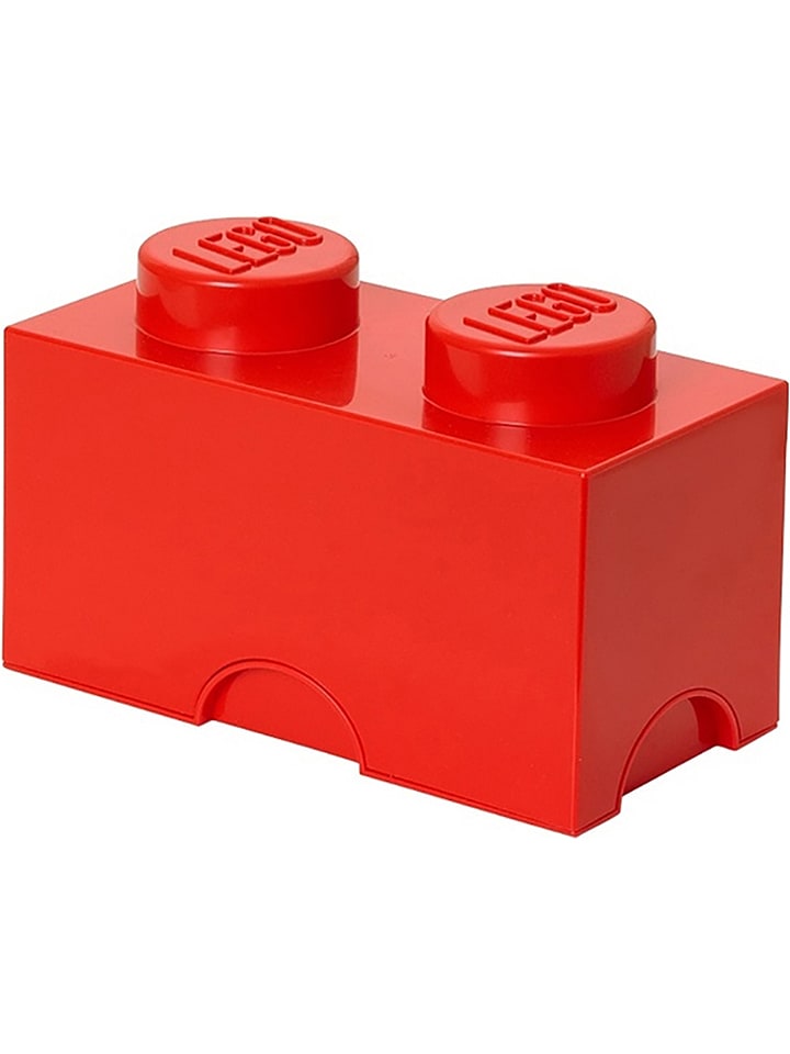 LEGO Pojemnik "Brick 2" w kolorze czerwonym - 25 x 18 x 12,5 cm rozmiar: onesize