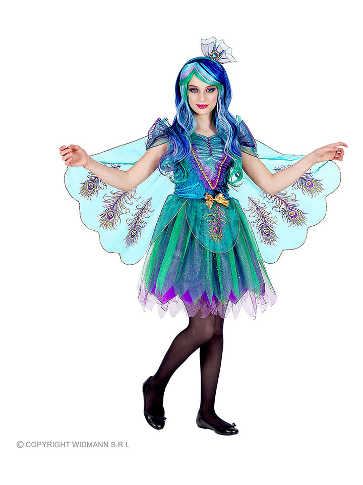 Carnival Party 2-częściowy kostium w kolorze turkusowo-niebieskim rozmiar: 158