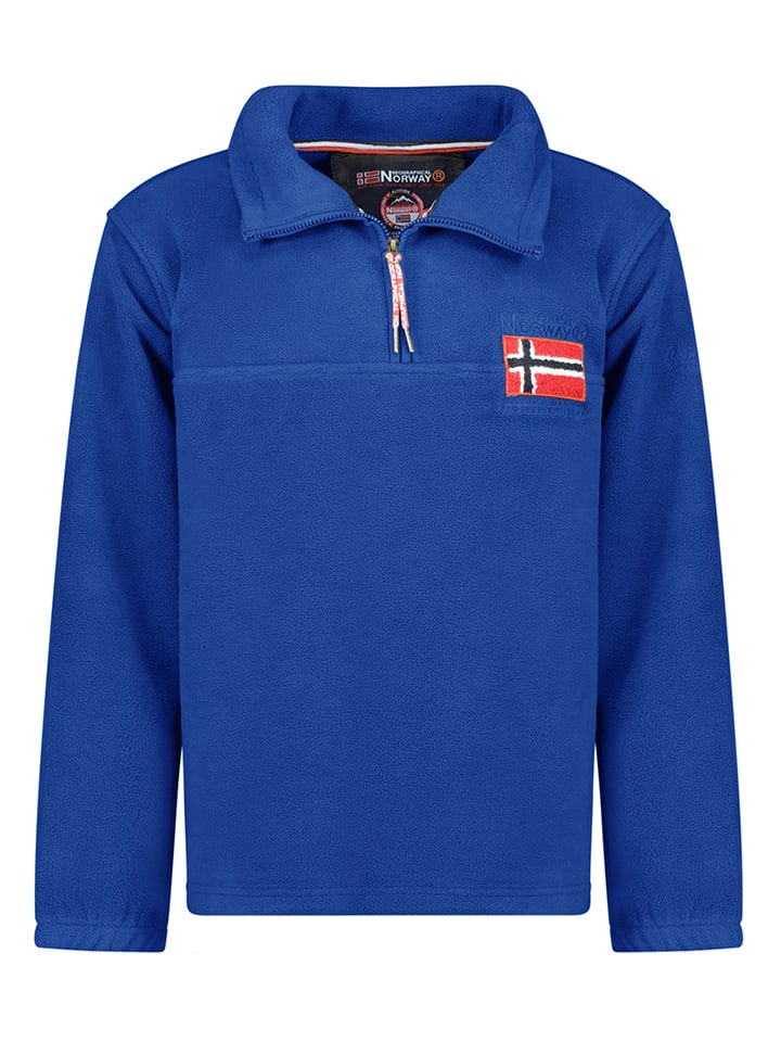 Geographical Norway Bluza polarowa "Tequateur" w kolorze niebieskim rozmiar: L