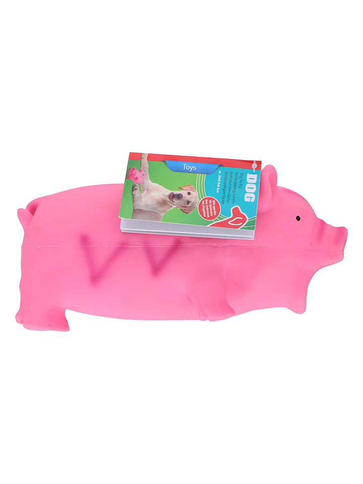 Edco Piszcząca zabawka w kolorze różowym - dł. 20 cm rozmiar: onesize