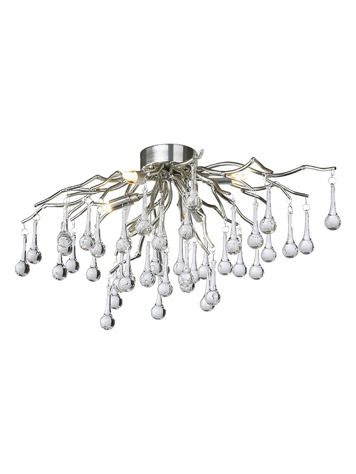 Paul Neuhaus Lampa sufitowa "Icicle" w kolorze srebrnym - wys. 35 x Ø 60 cm rozmiar: onesize