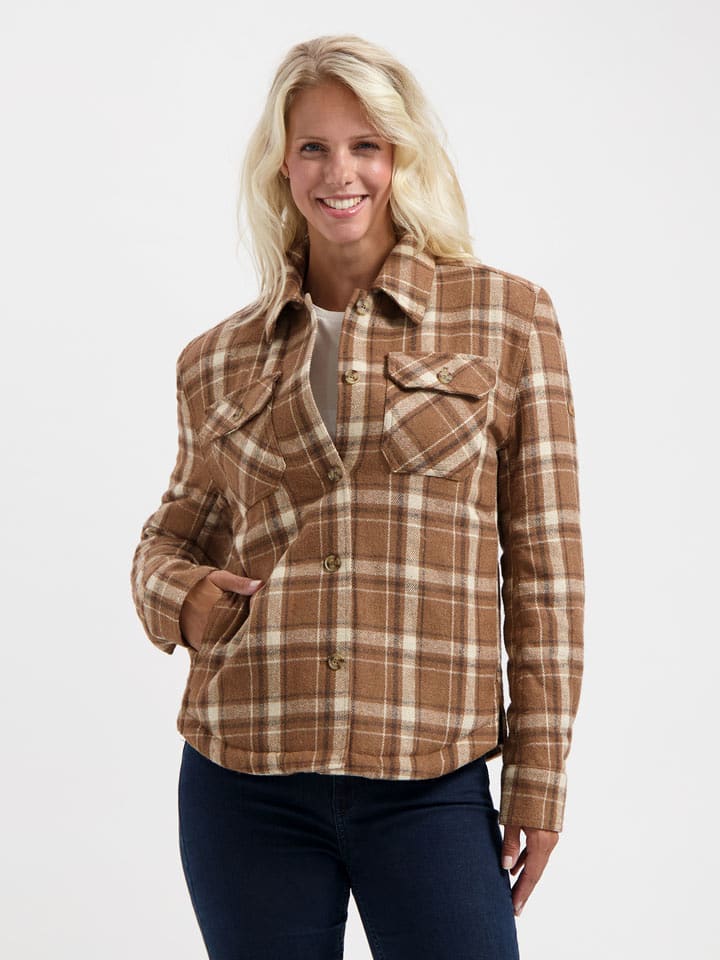 TRAVELIN' Kurtka koszulowa w kolorze jasnobrązowym rozmiar: XL