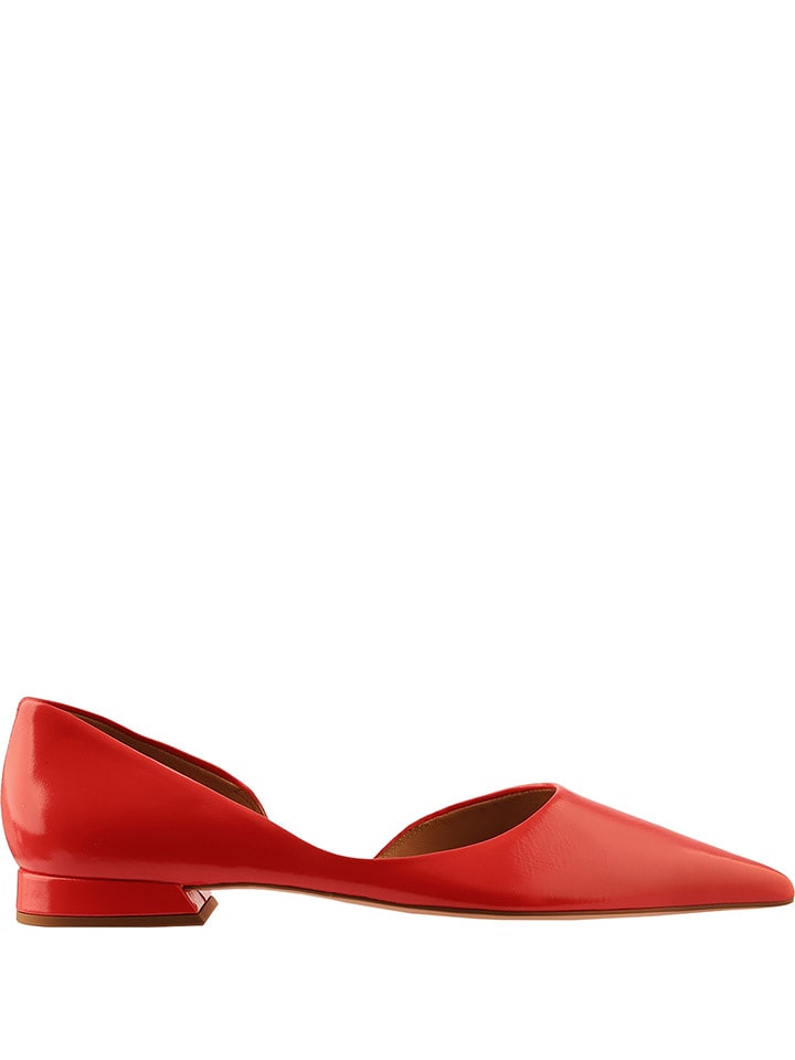 Högl Skórzane baleriny "Vivien" w kolorze koralowym rozmiar: 41