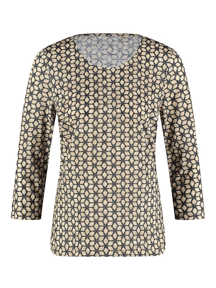 Gerry Weber Koszulka w kolorze antracytowo-beżowym rozmiar: 36