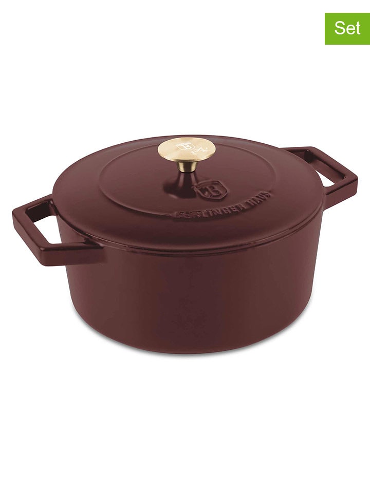 Berlinger Haus 2-częściowy zestaw "Cast Iron - Bordeaux Collection" - Ø 24 cm rozmiar: onesize