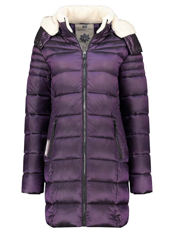 Geographical Norway Płaszcz pikowany "Carenne" w kolorze fioletowym rozmiar: L