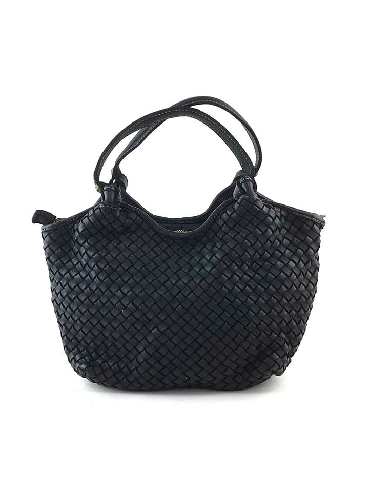 Amara Skórzana torebka "Clotilda" w kolorze czarnym - 34 x 22 x 8 cm rozmiar: onesize