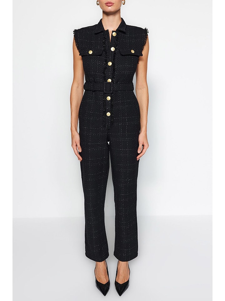 trendyol Kombinezon w kolorze czarnym rozmiar: 36