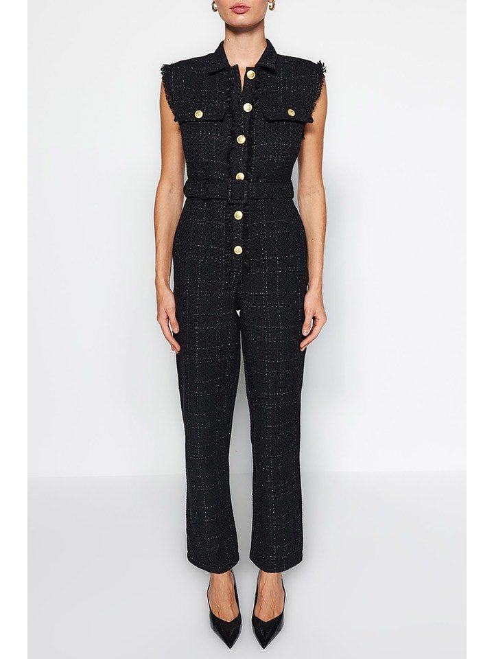 trendyol Kombinezon w kolorze czarnym rozmiar: 36