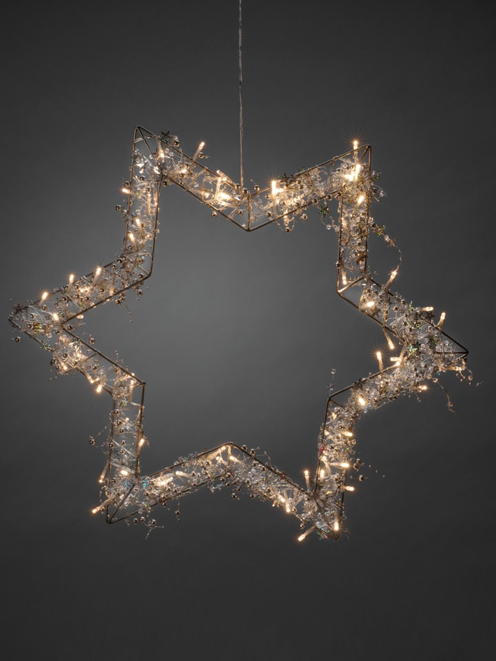 Konstsmide Metalowa gwiazda LED w kolorze ciepłej bieli rozmiar: onesize