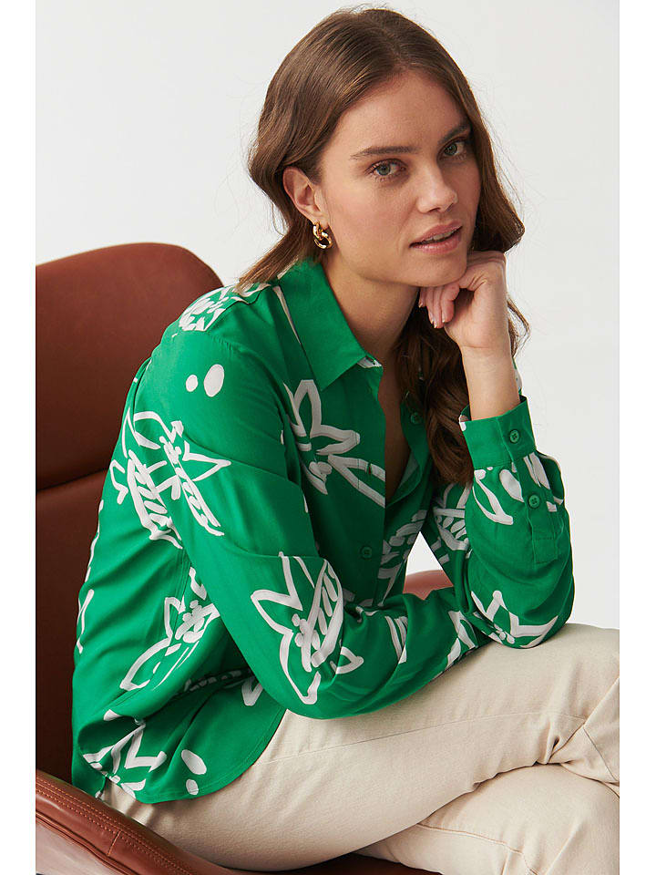 TATUUM Bluzka w kolorze zielono-białym rozmiar: 36