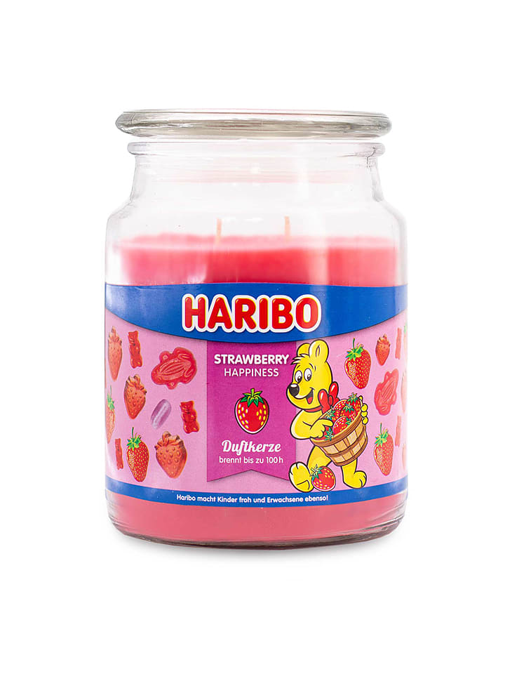 Haribo Świeca zapachowa "Haribo - Strawberry Happiness" - 510 g rozmiar: onesize