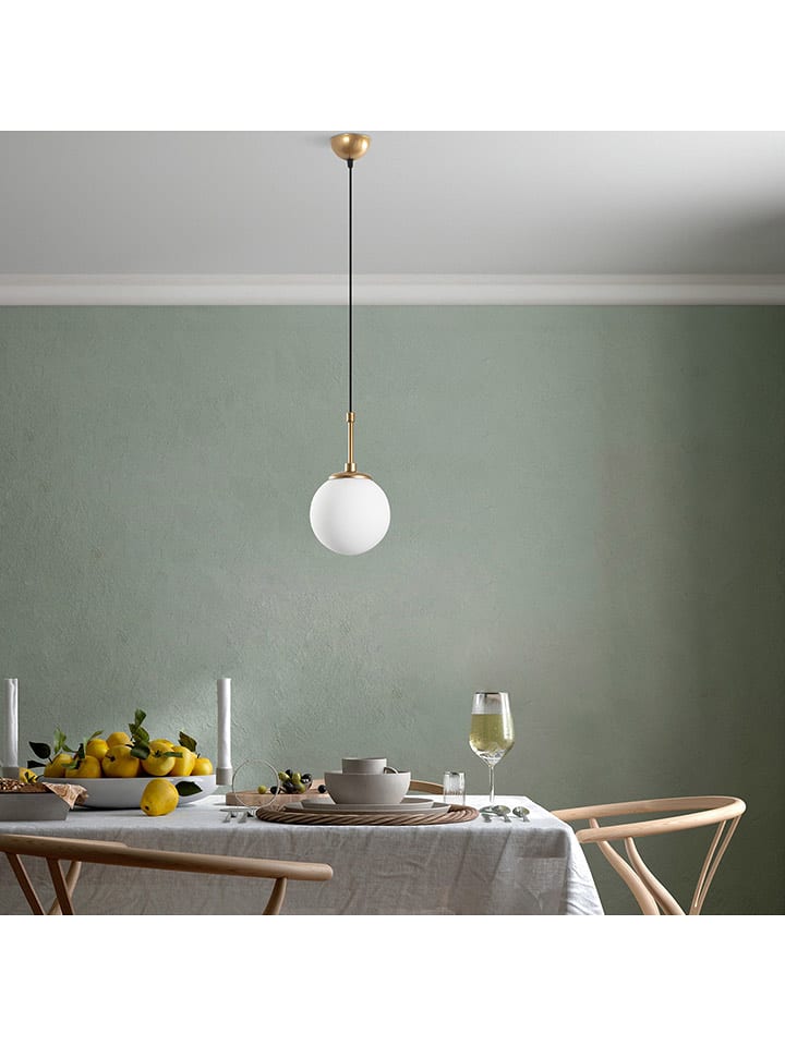 Opviq Lampa wisząca "Orbıtal" w kolorze złoto-białym - wys. 115 x Ø 15 cm rozmiar: onesize