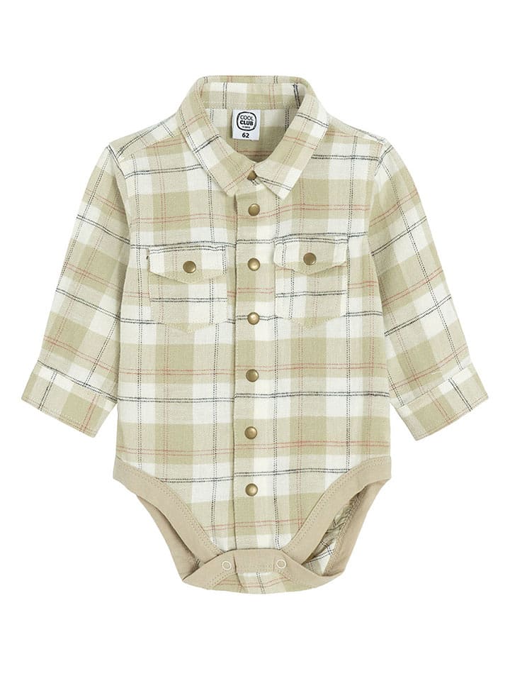 COOL CLUB Body-koszula w kolorze beżowym rozmiar: 98