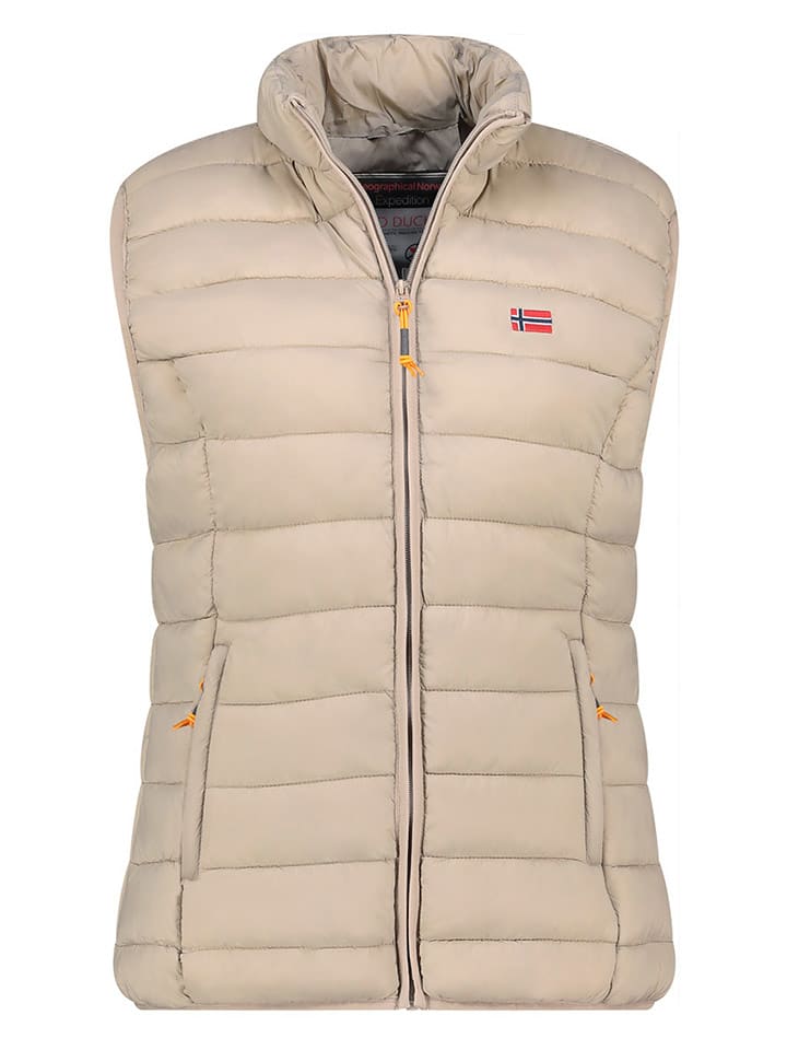 Geographical Norway Kamizelka pikowana "Vatikolor" w kolorze beżowym rozmiar: XL