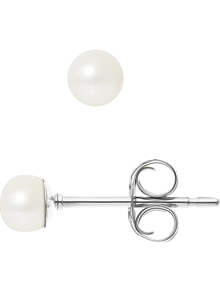 Pearline Kolczyki-wkrętki z perłami w kolorze białym rozmiar: onesize