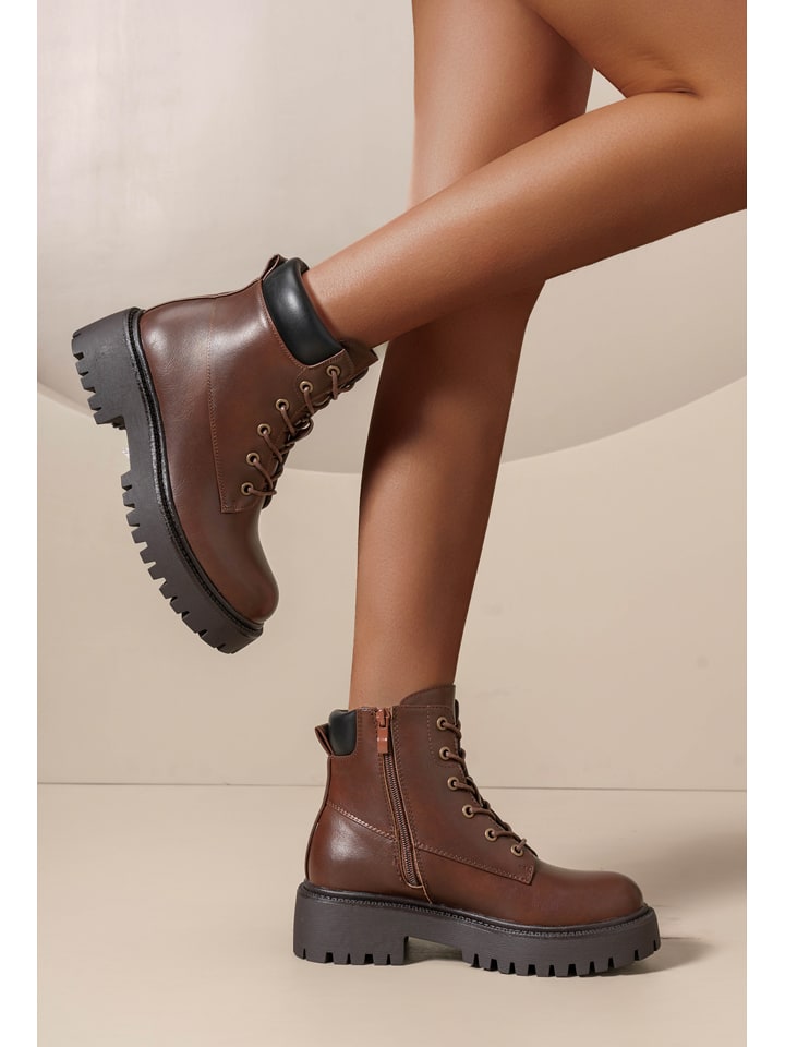 C'M Botki w kolorze brązowym rozmiar: 38