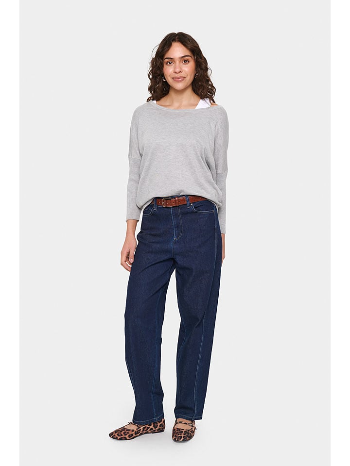 SAINT TROPEZ Sweter w kolorze szarym rozmiar: M