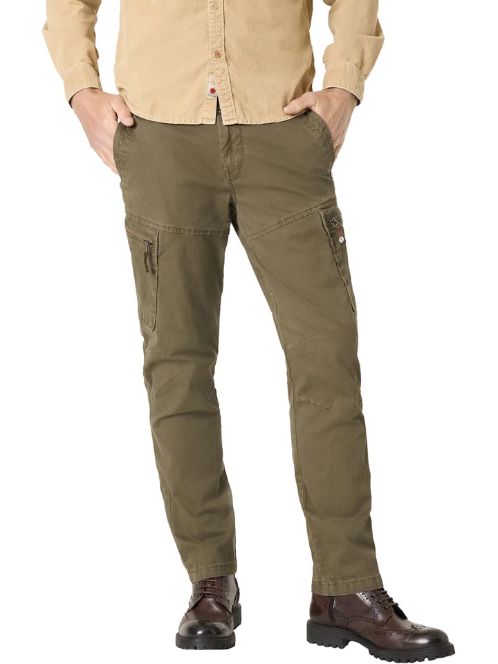 Timezone Spodnie w kolorze khaki rozmiar: W32/L36