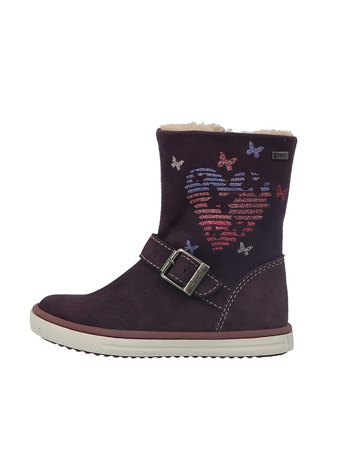 Lurchi Skórzane botki "Savia" w kolorze fioletowym rozmiar: 31
