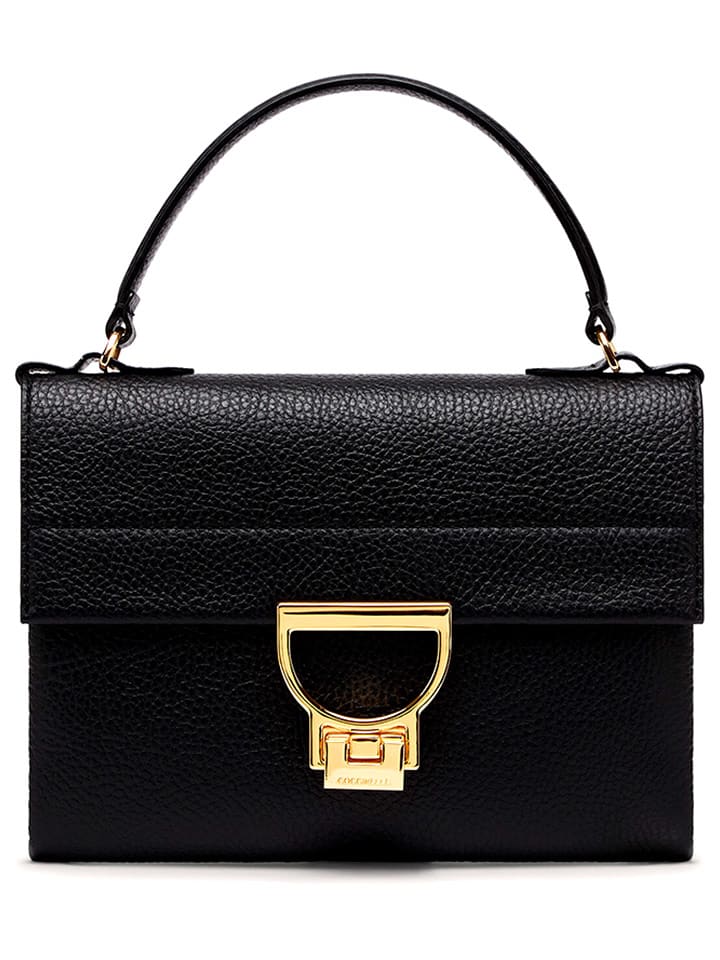COCCINELLE Skórzana torebka w kolorze czarnym - 22 x 15 x 2 cm rozmiar: onesize