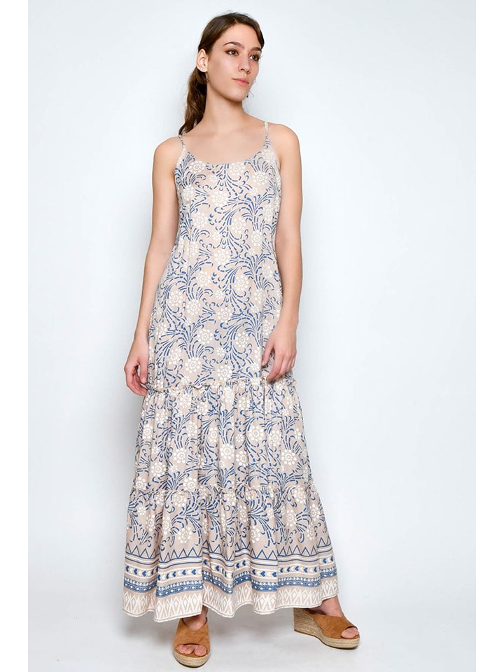 H.H.G. Sukienka w kolorze beżowo-niebieskim rozmiar: S