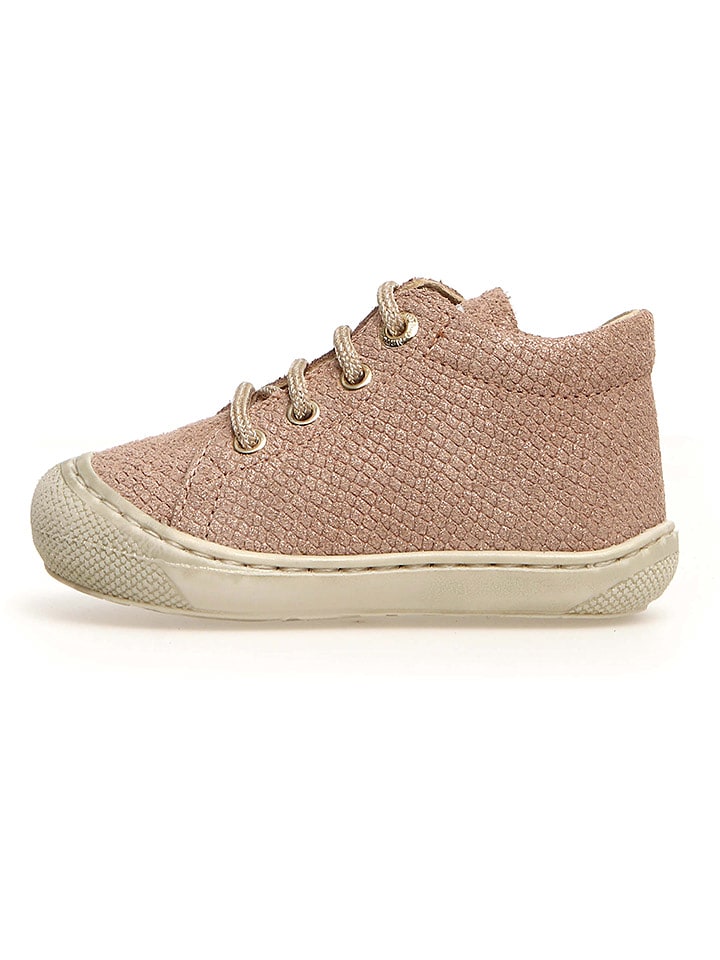 Naturino Skórzane buty "Cocoon" w kolorze jasnoróżowym do nauki chodzenia rozmiar: 21