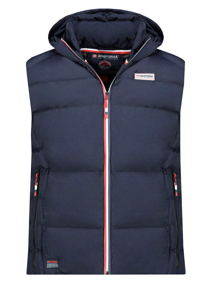 ANAPURNA Kamizelka pikowana "Vitoana" w kolorze granatowym rozmiar: L