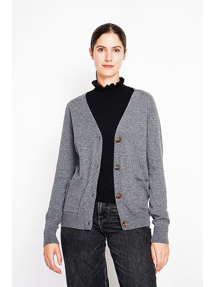 ASSUILI Kardigan w kolorze szarym rozmiar: 38