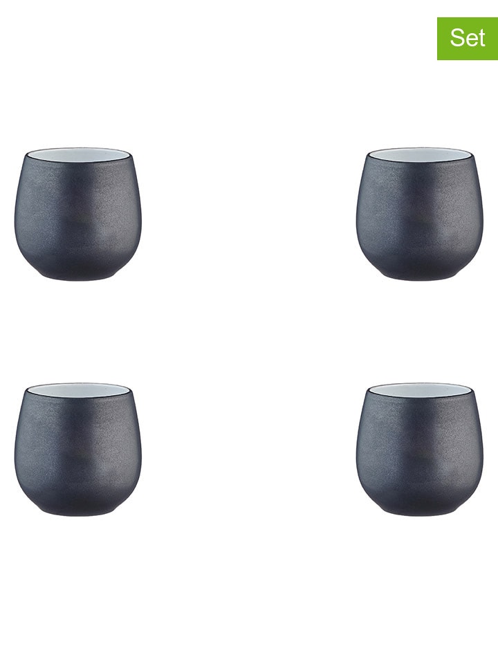 Björn Kubki (4 szt.) "Gourmet" w kolorze czarno-białym - 400 ml rozmiar: onesize