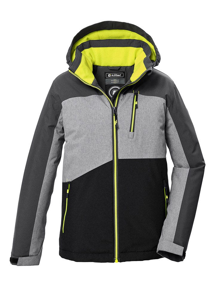 Killtec Kurtka narciarska "Kow" w kolorze czarno-szarym rozmiar: 164