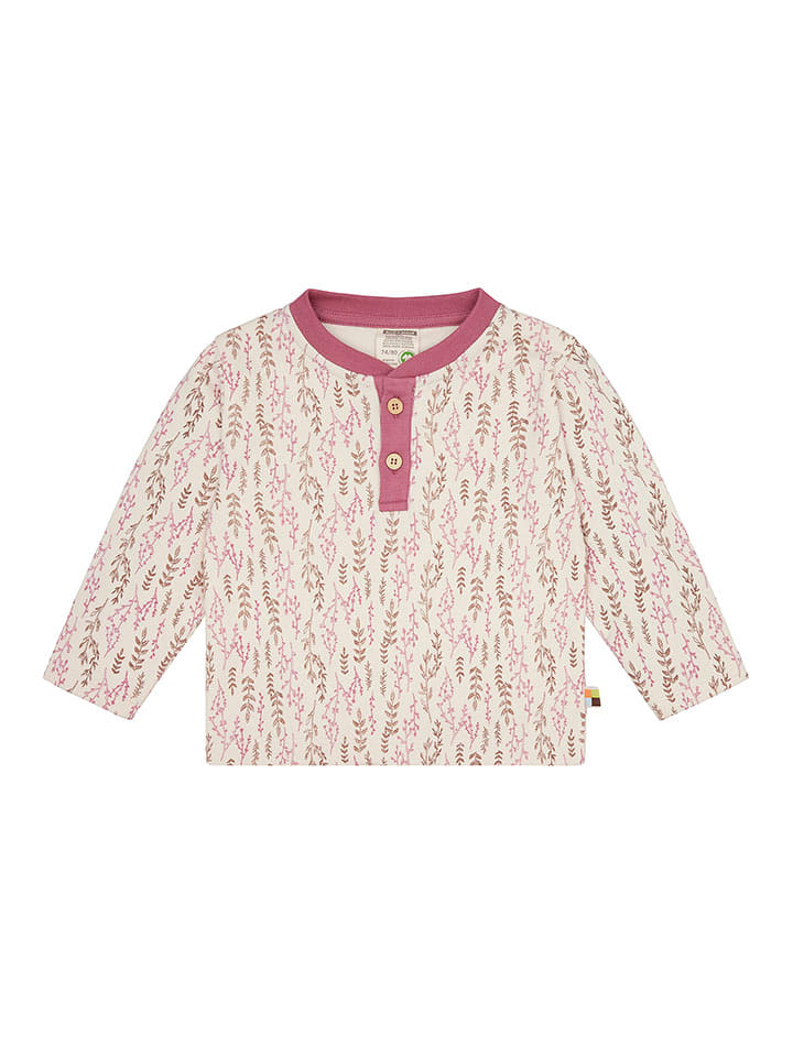 loud + proud Koszulka w kolorze beżowo-czerwonym rozmiar: 122/128