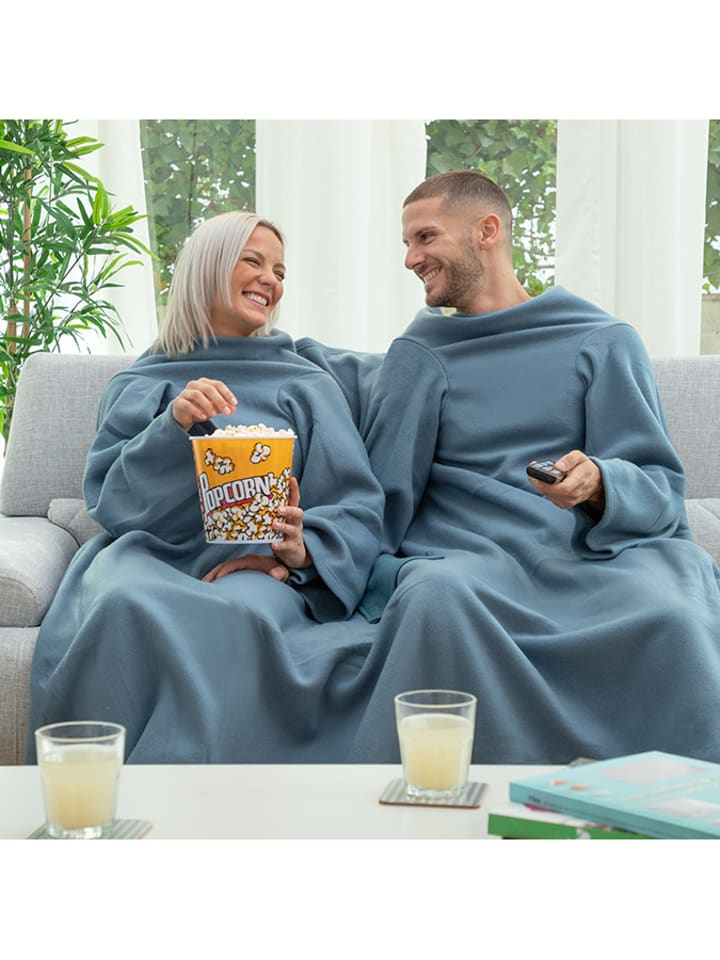 InnovaGoods Koc w kolorze ciemnoturkusowym - (D)180 x (S)160 cm rozmiar: onesize