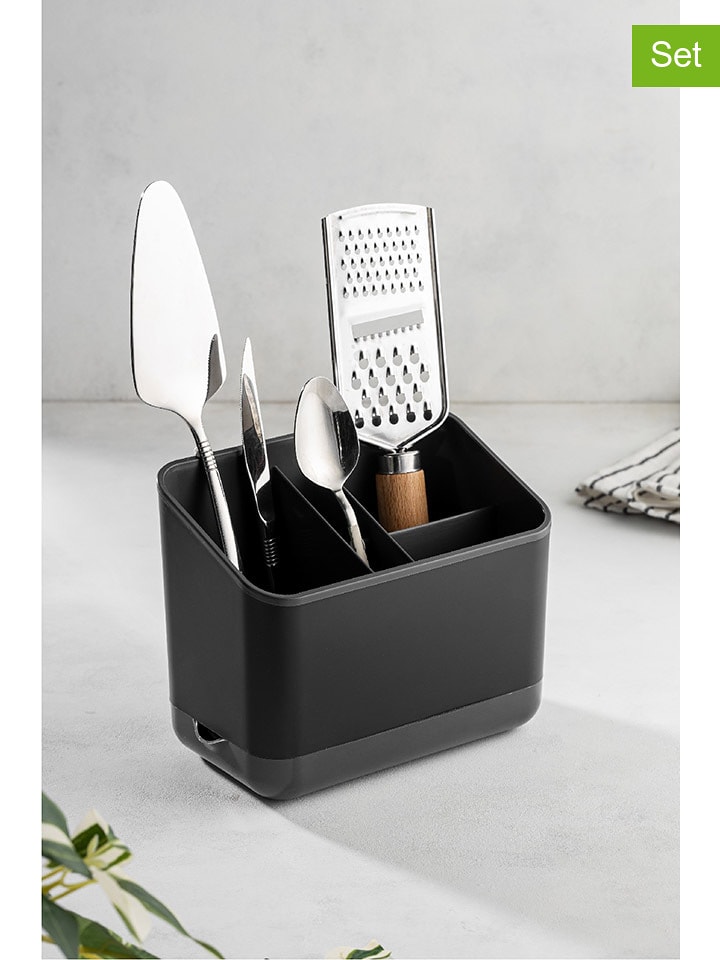 Violeta Home 2-częściowy zestaw w kolorze antracytowym - 14 x 16,5 x 10 cm rozmiar: onesize