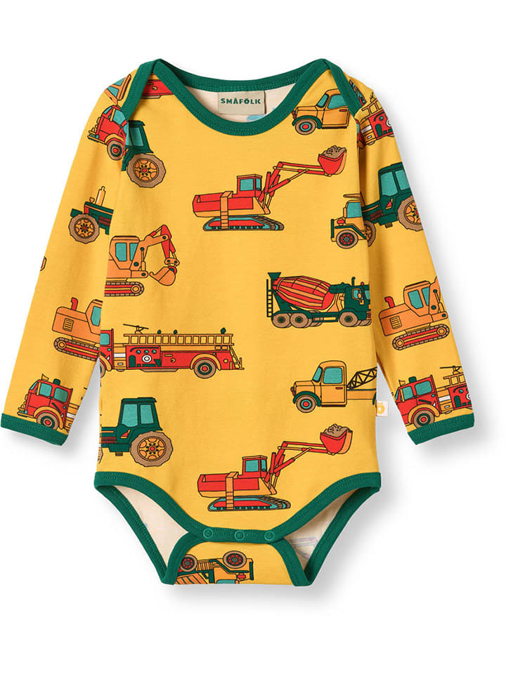 Småfolk Body w kolorze żółto-zielonym rozmiar: 86