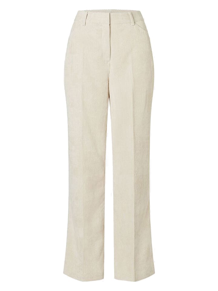 More & More Spodnie sztruksowe w kolorze kremowym rozmiar: 42